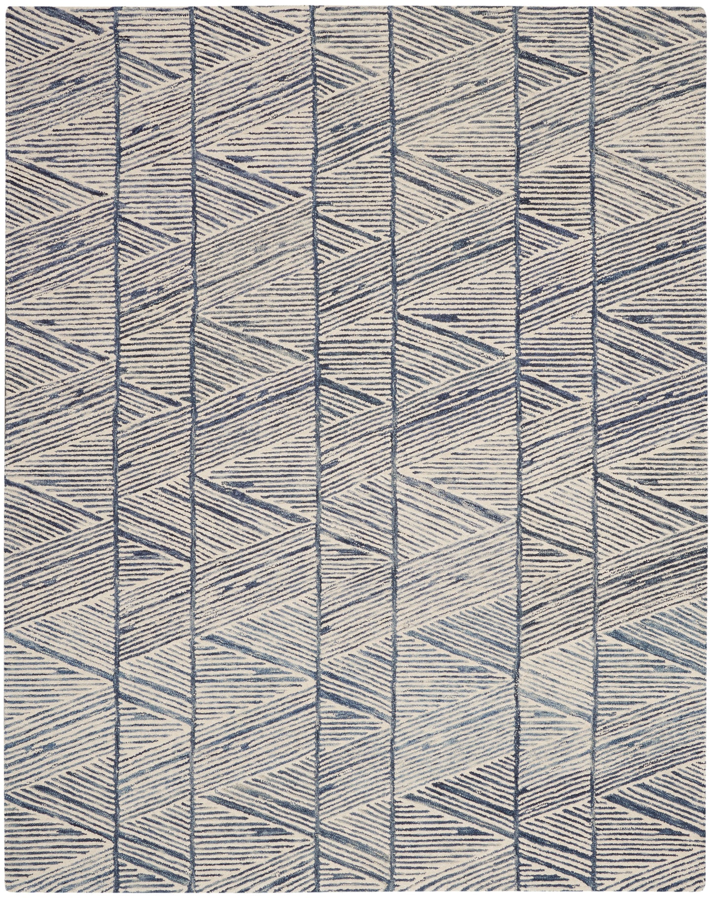 Nourison Colorado 7'9" x 9'9" White Blue Modern Indoor Rug