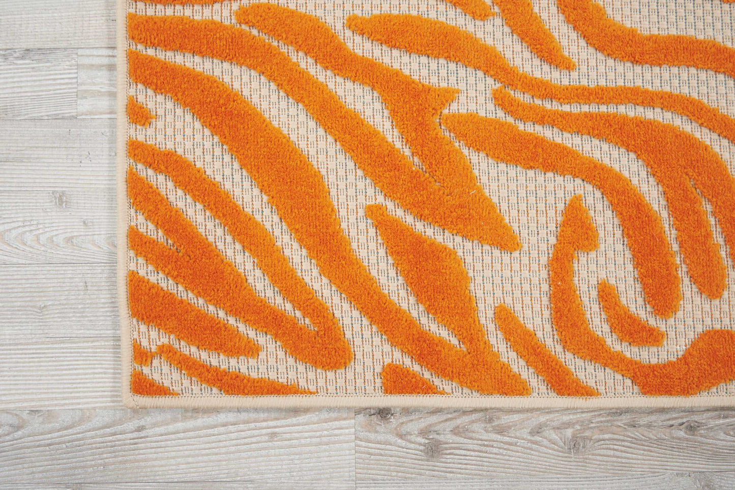 Nourison Aloha 3'6" x 5'6" Orange Contemporary Rug