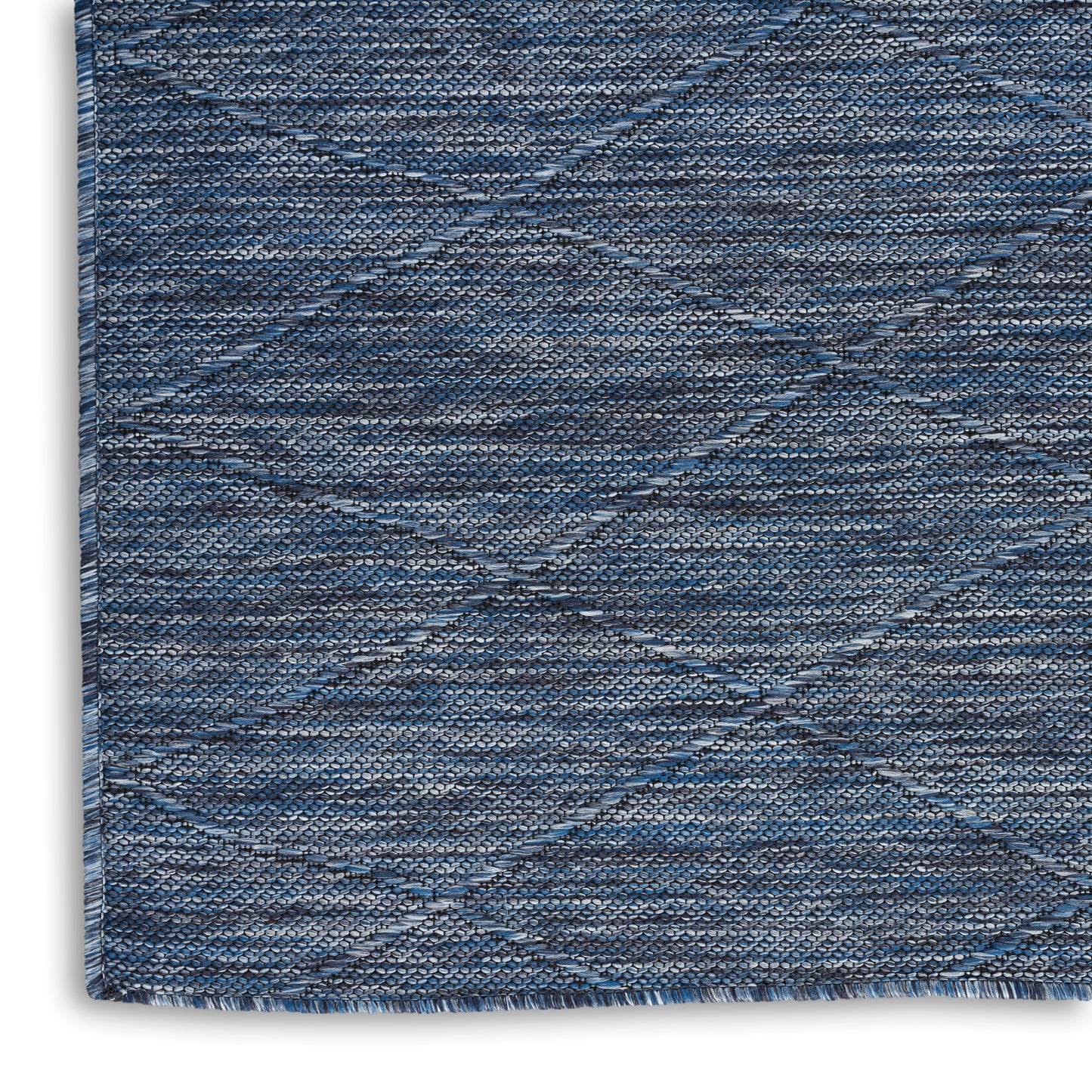 Nourison Washable Solutions 6' x 9' Navy Blue Modern Rug