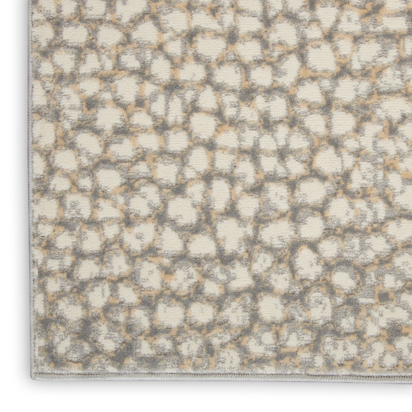 Inspire Me! Home Décor Joli 8'6" x 11'6" Ivory Beige Grey Modern Indoor Rug