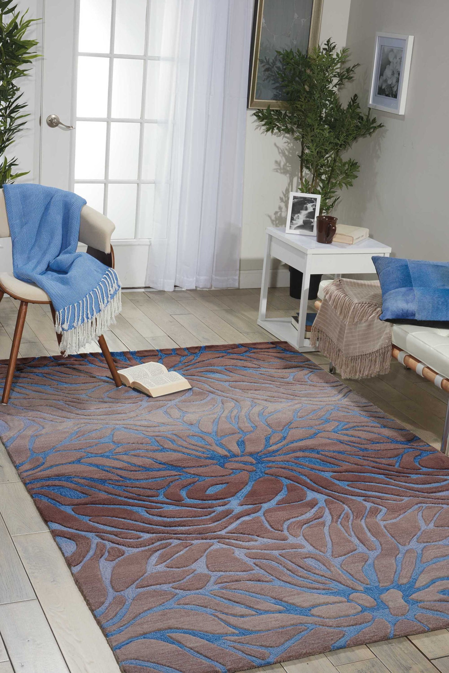 Nourison Contour 3'6" x 5'6" Ocean Sand Contemporary Indoor Rug