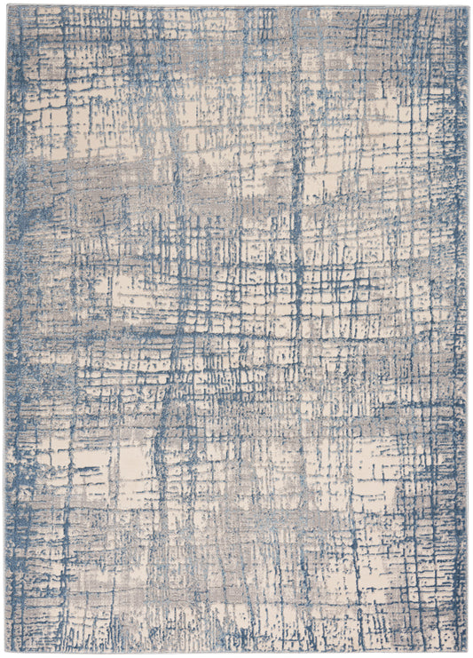 Calvin Klein CK950 Rush 4' x 6' Ivory Blue Modern Indoor Rug