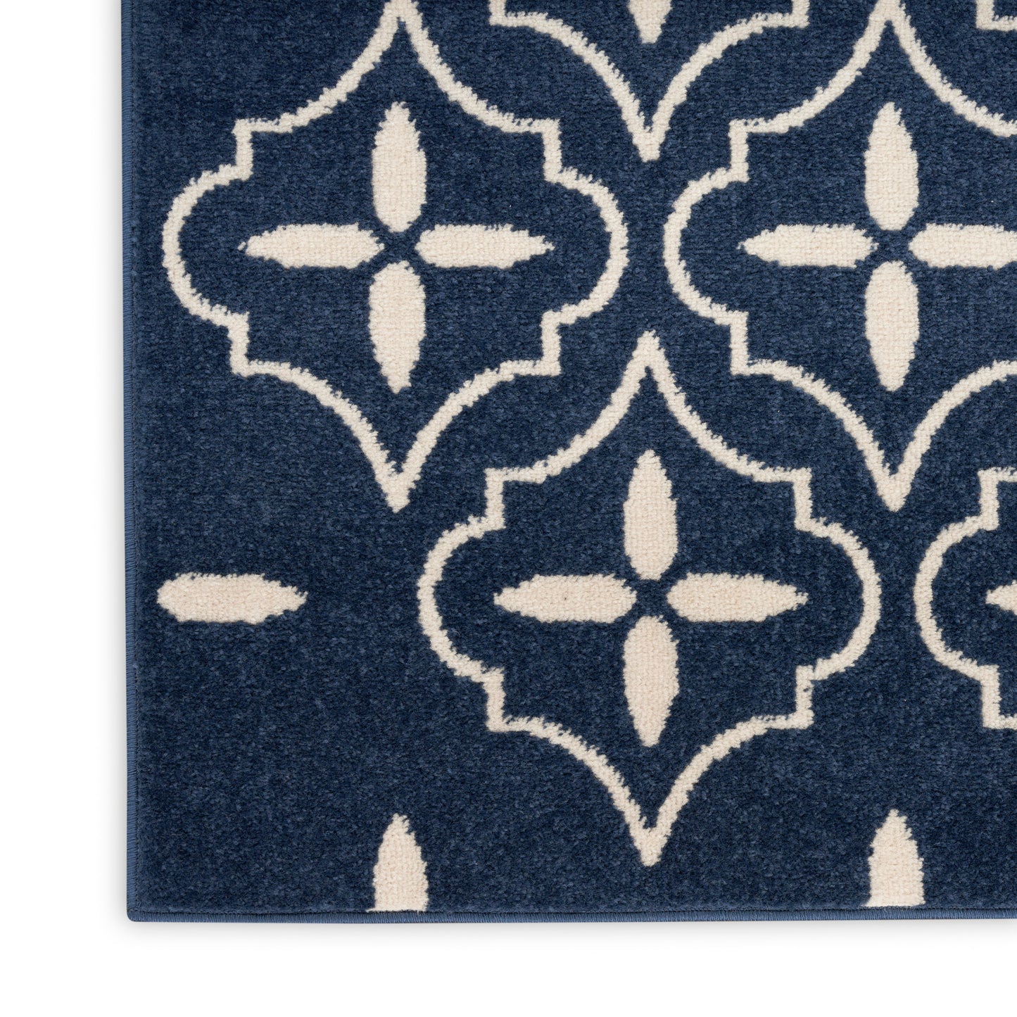 Nourison Nourison Essentials 4' x 6' Navy Ivory Modern Rug