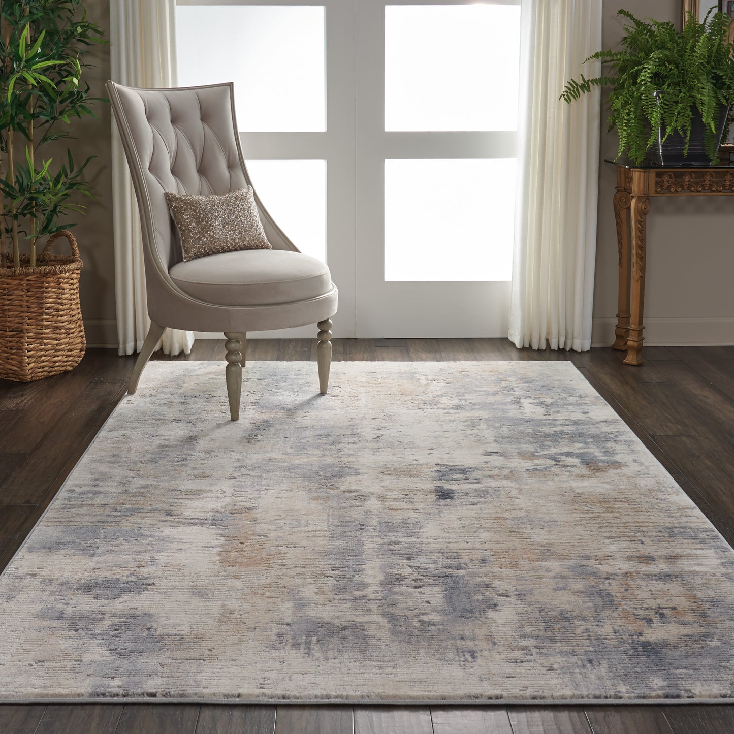 Nourison Rustic Textures 3'11" x 5'11" Beige Grey Modern Indoor Rug