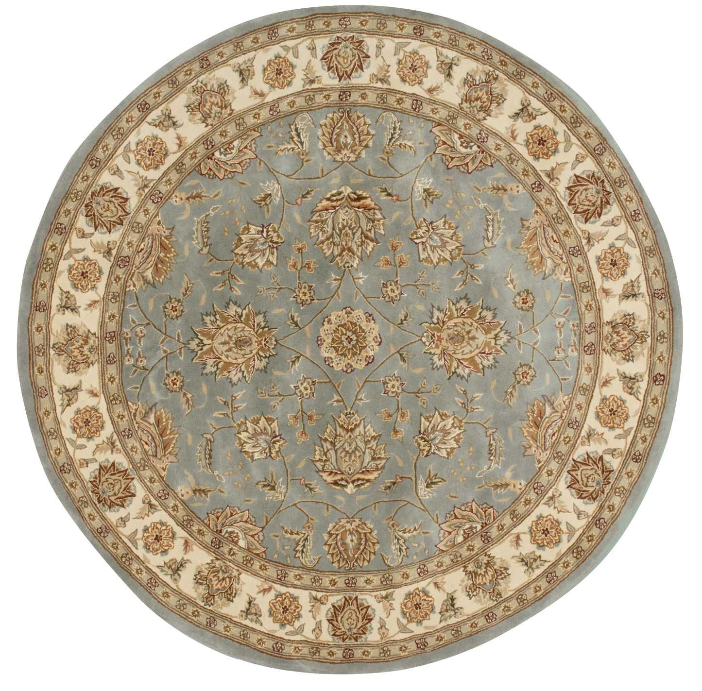 Nourison Nourison 2000 6' x Round Blue Traditional Indoor Rug