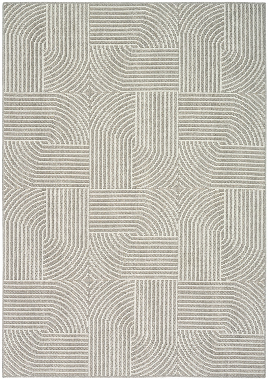 Nourison Natural Texture 3'11" x 5'11" Grey Ivory Modern Indoor Rug