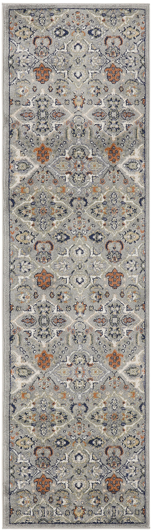 Nourison Allur 2'3" x 7'6" Grey Bohemian Indoor Rug