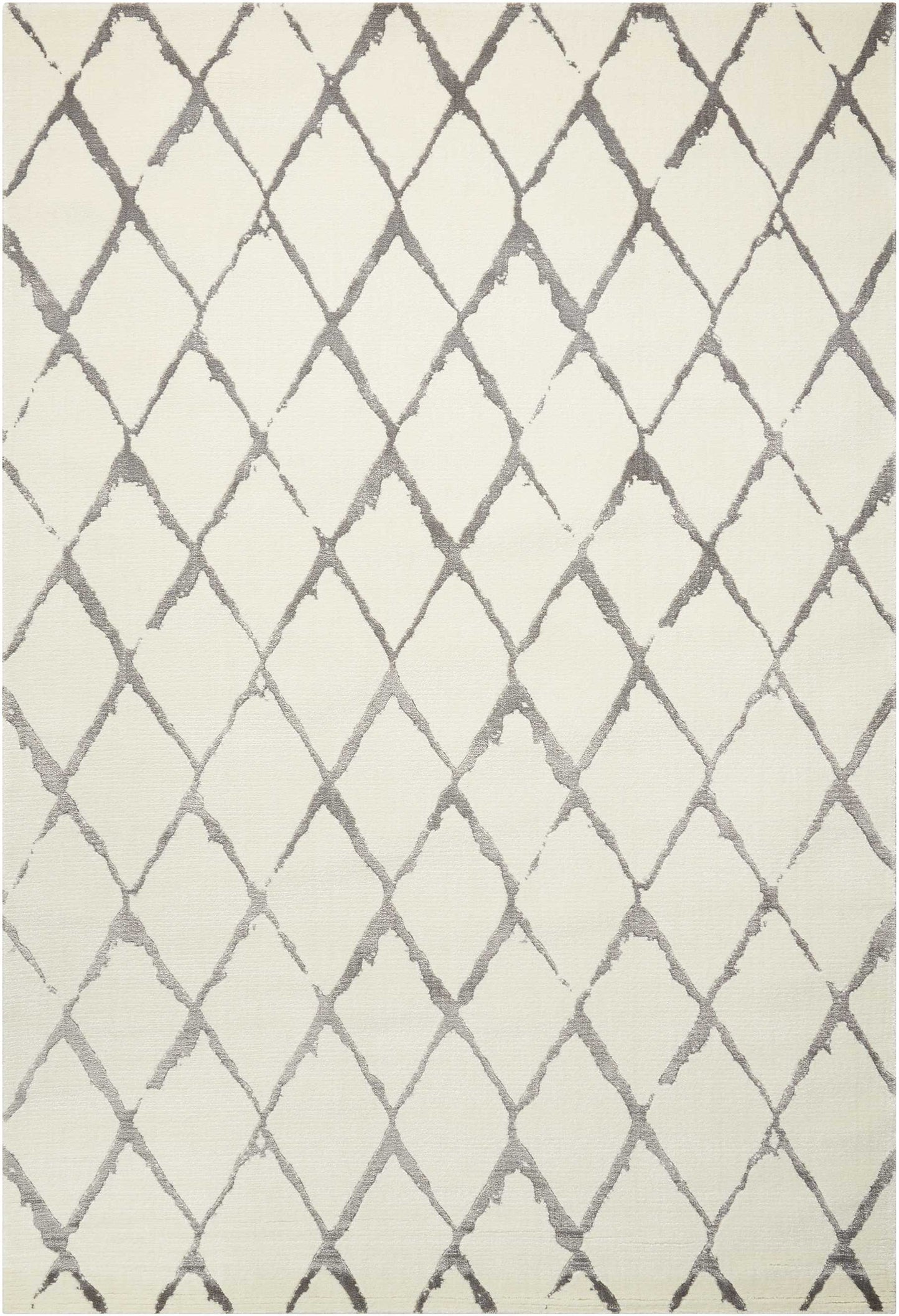 Nourison Twilight 7'9" x 9'9" Ivory/Grey Modern Indoor Rug