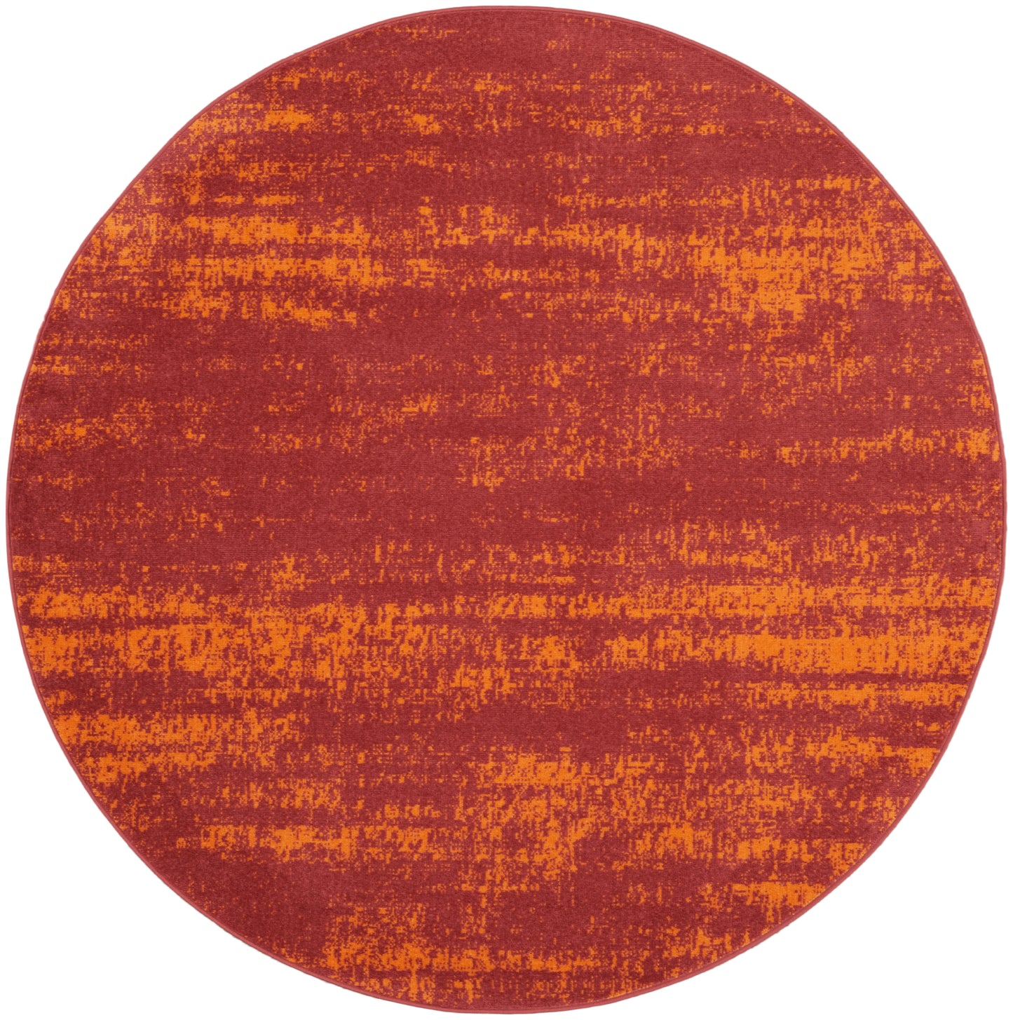 Nourison Nourison Essentials 6' x Round Red Modern Rug