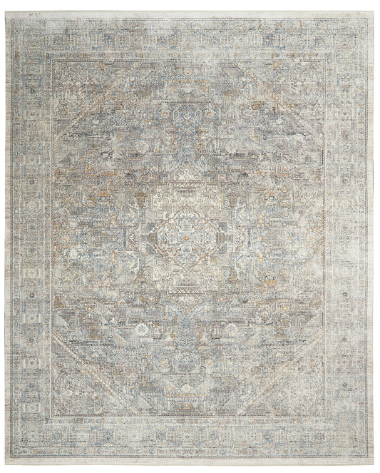 Nourison Starry Nights 9'10" x 12'6" Cream Grey Vintage Indoor Rug