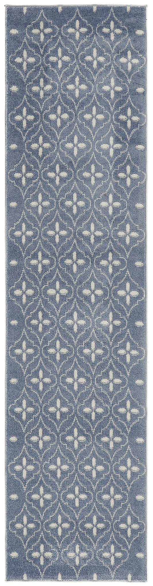 Nourison Nourison Essentials 2'2" x 7'6" Blue Ivory Modern Rug