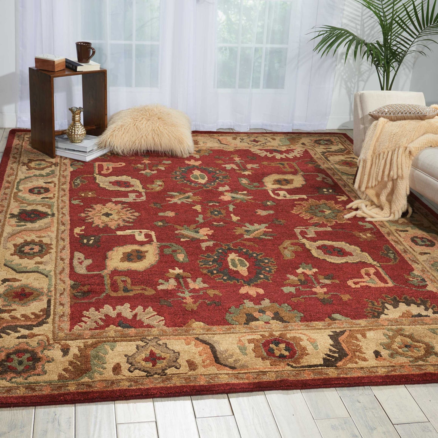 Nourison Tahoe 9'9" x 13'9" Red Traditional Indoor Rug