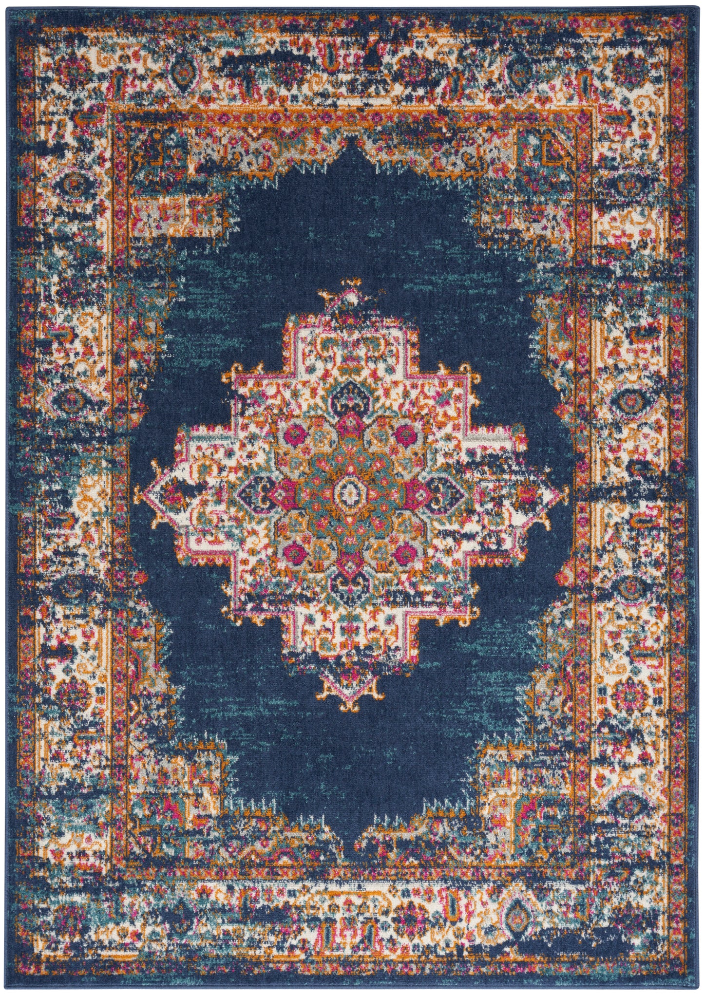 Nourison Passion 8' x 10' Navy Vintage Indoor Rug