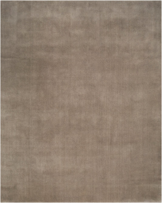 Nourison Plush Cloud 7'9" x 9'9" Taupe Modern Indoor Rug