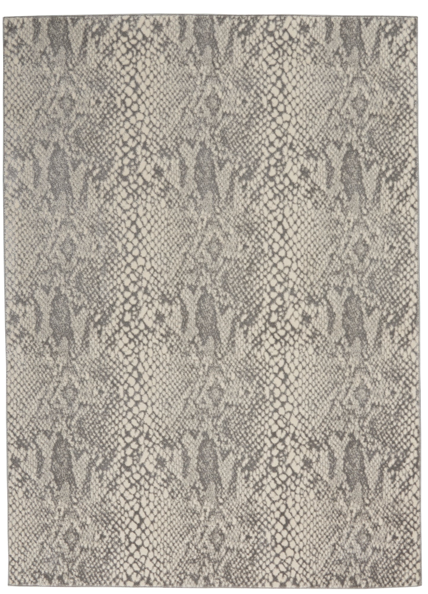 Nourison Solace 5'3" x 7'3" Ivory/Grey Modern Indoor Rug