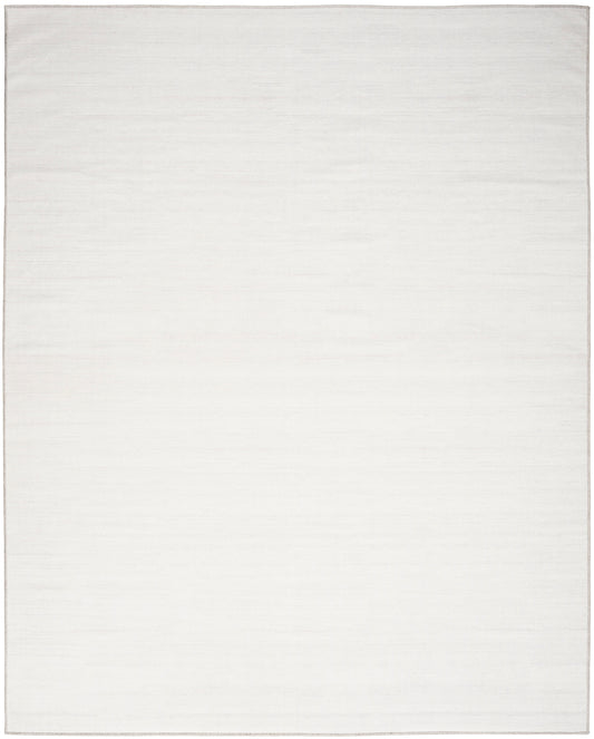 Nourison Washable Essentials 7'10" x 9'10" Ivory Grey Modern Indoor Rug