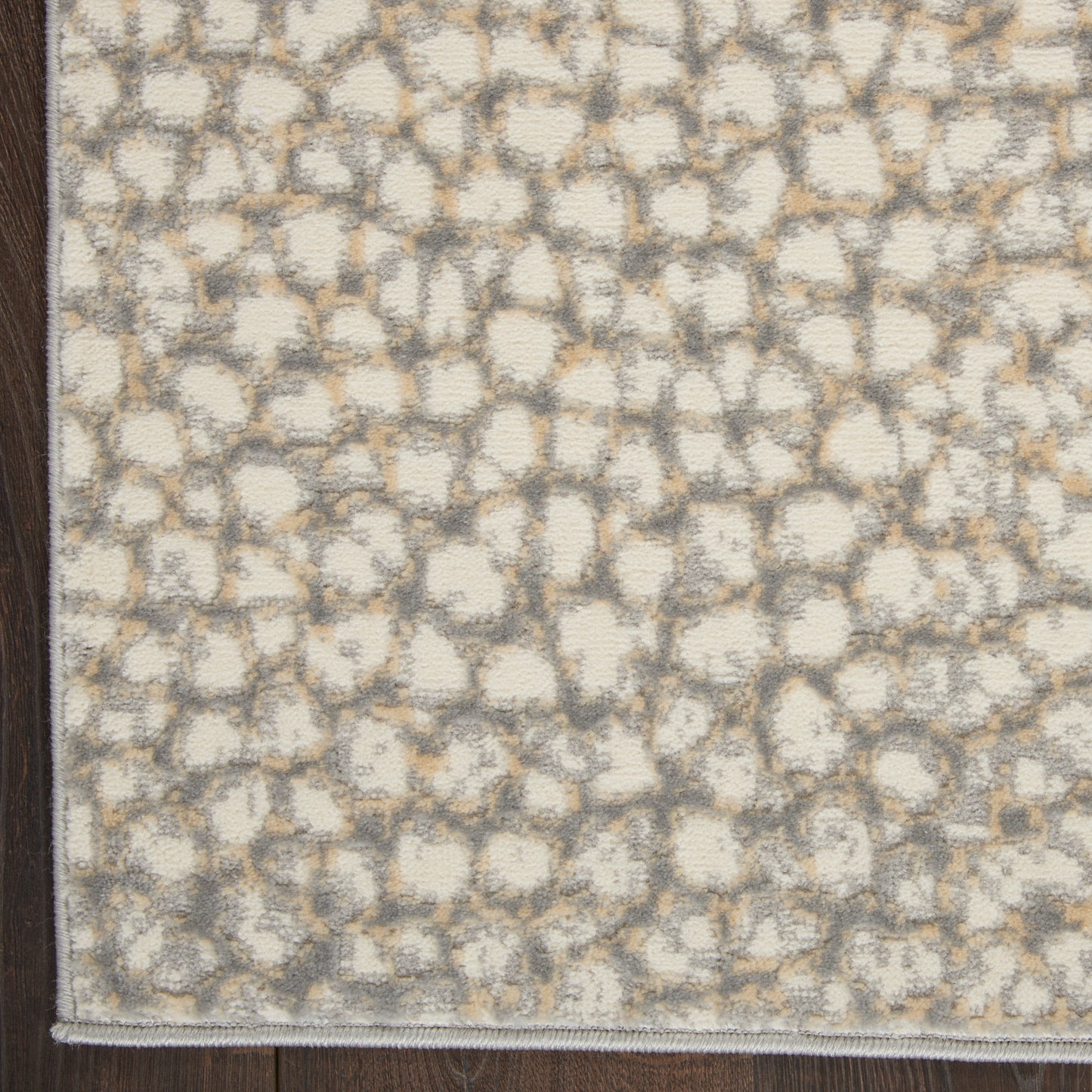 Inspire Me! Home Décor Joli 5'3" x 7'3" Ivory Beige Grey Modern Indoor Rug