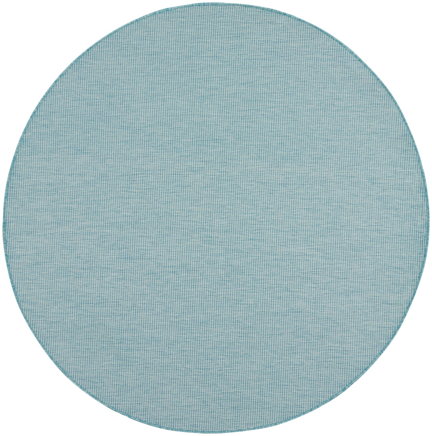 Nourison Positano 6' x Round Aqua Modern Rug