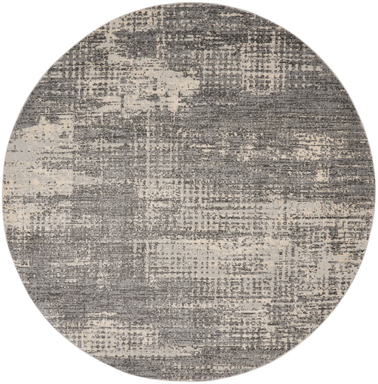 Calvin Klein CK950 Rush 8' x Round Grey Beige Modern Indoor Rug