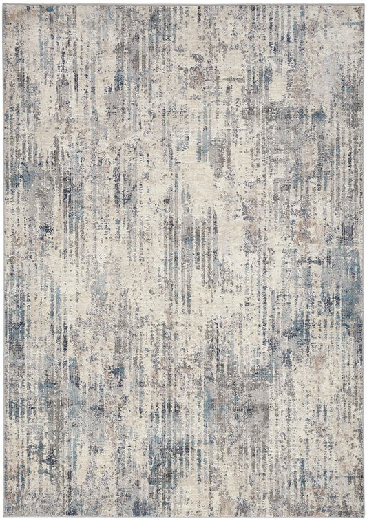 Calvin Klein CK022 Infinity 6' x 9' Ivory Grey Blue Modern Indoor Rug