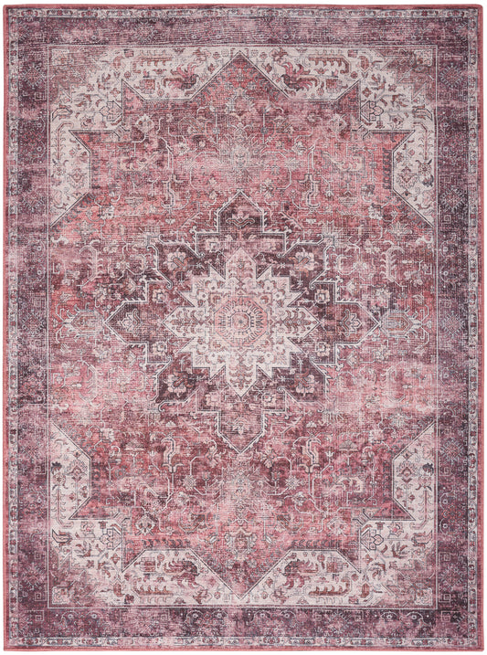 Nourison Nourison Washables 6' x 9' Red Vintage Indoor Rug