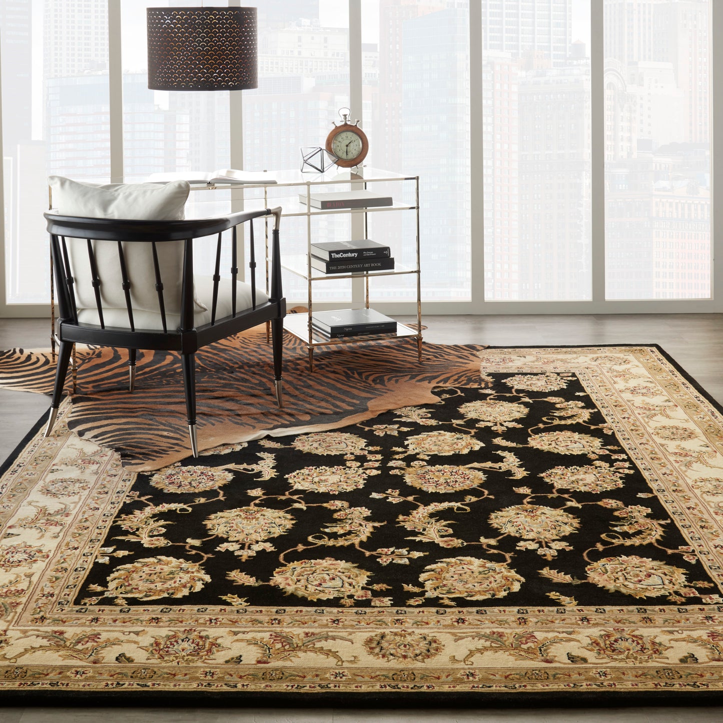 Nourison Nourison 2000 9'9" x 13'9" Black Traditional Indoor Rug