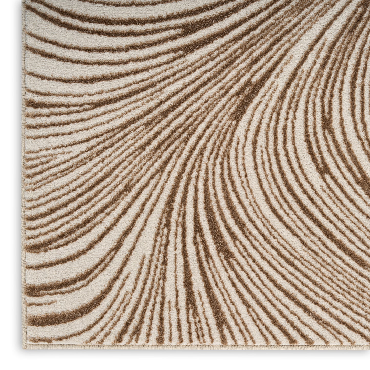 DKNY Central Park West 5'3" x 7'3" Beige Brown Modern Indoor Rug