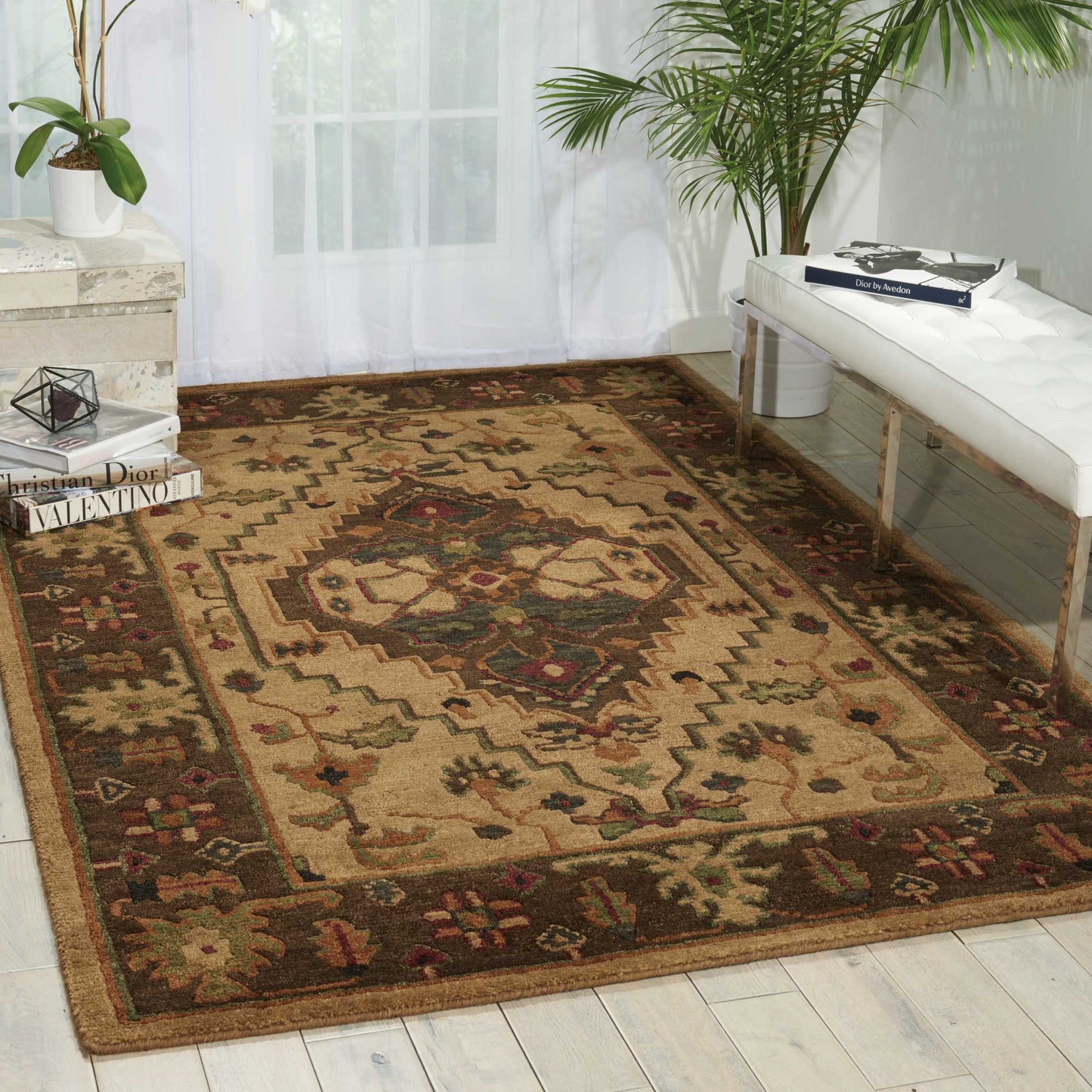 Nourison Tahoe 3'9" x 5'9" Beige Traditional Indoor Rug