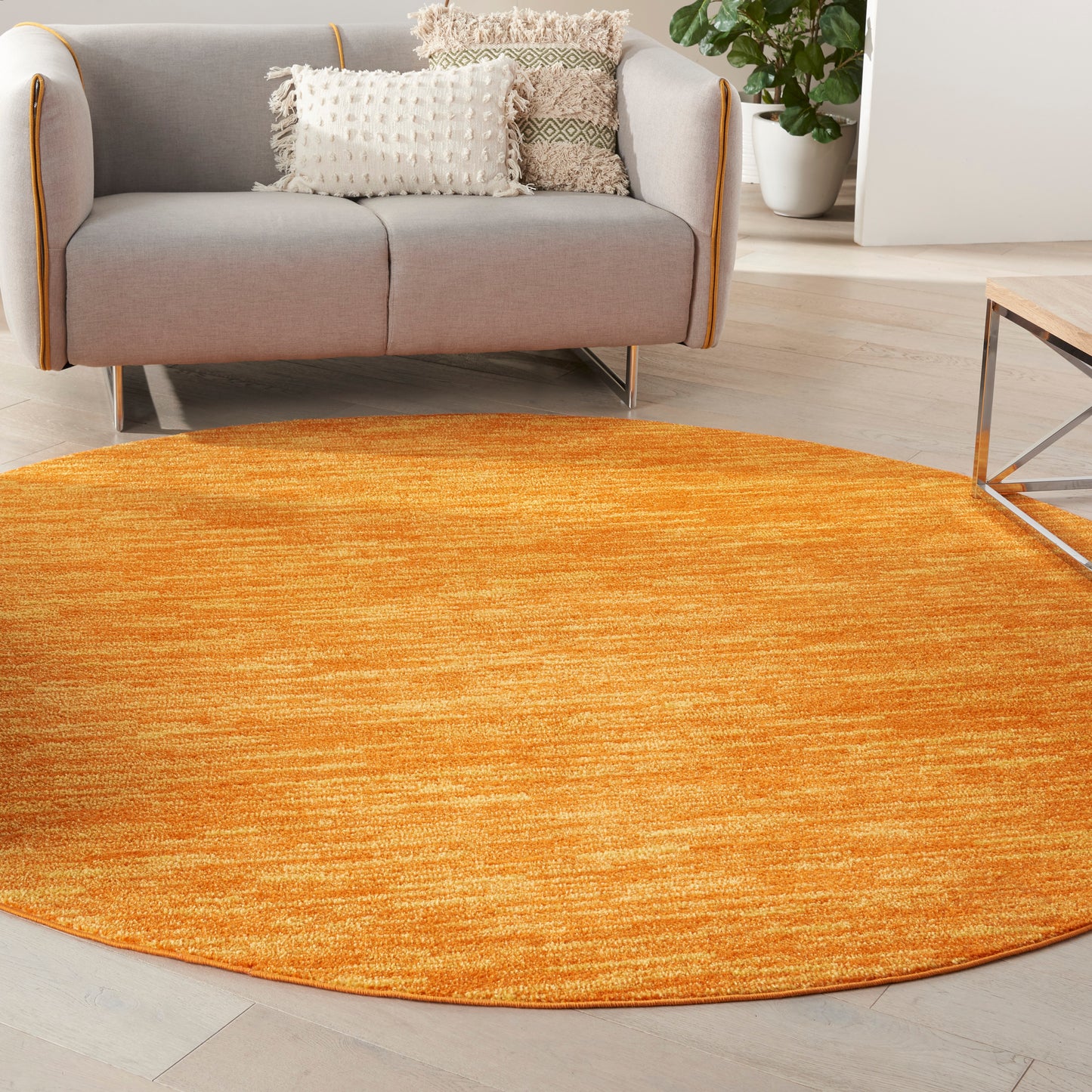 Nourison Nourison Essentials 8' x Round Sunburst Outdoor Rug