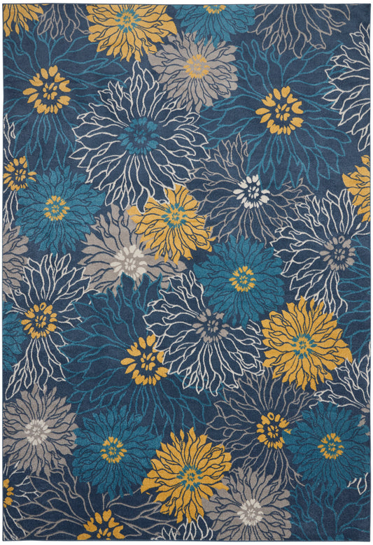 Nourison Passion 9' x 12' Blue Contemporary Indoor Rug