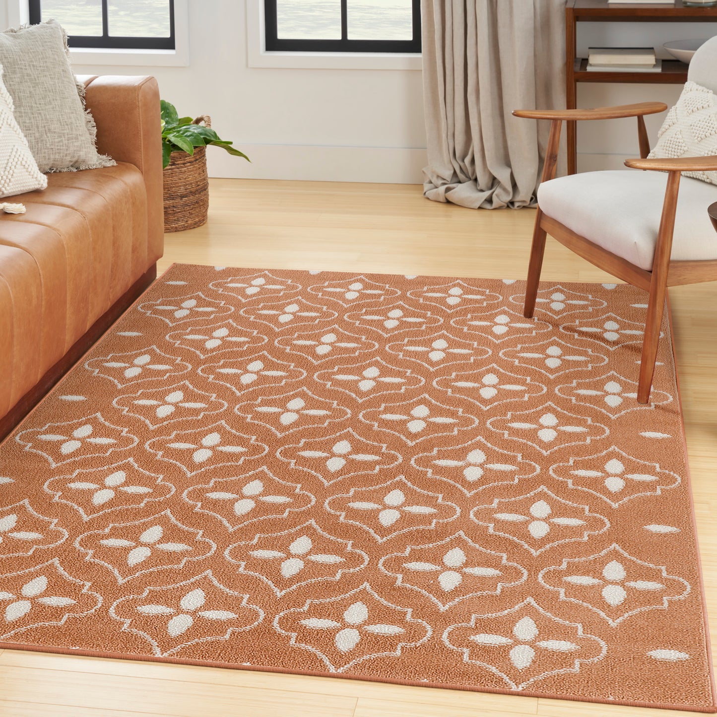 Nourison Nourison Essentials 4' x 6' Copper Modern Rug