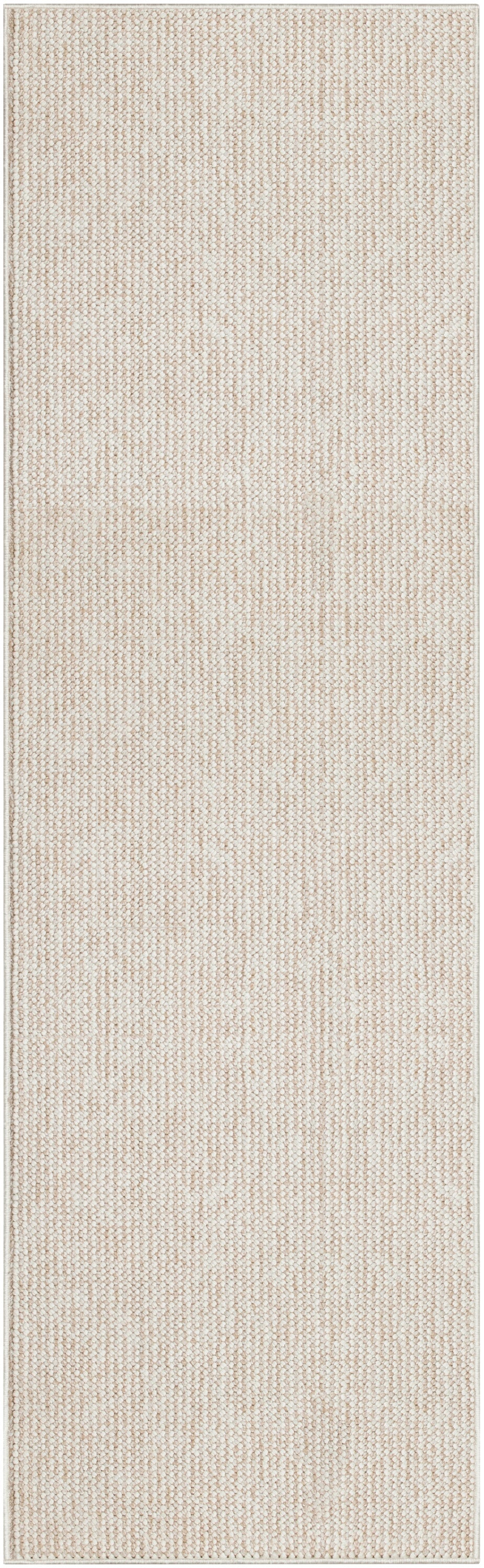 Nourison Natural Texture 2'3" x 7'6" Ivory Beige Farmhouse Indoor Rug