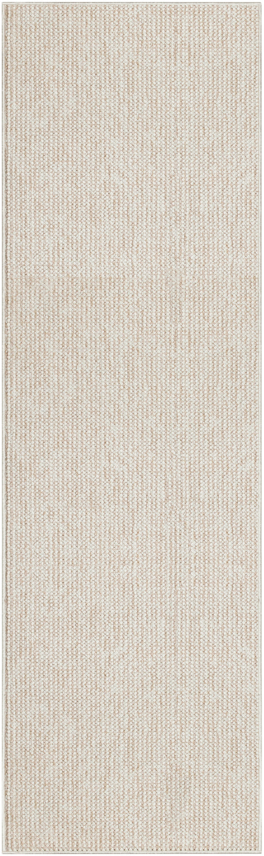 Nourison Natural Texture 2'3" x 7'6" Ivory Beige Farmhouse Indoor Rug