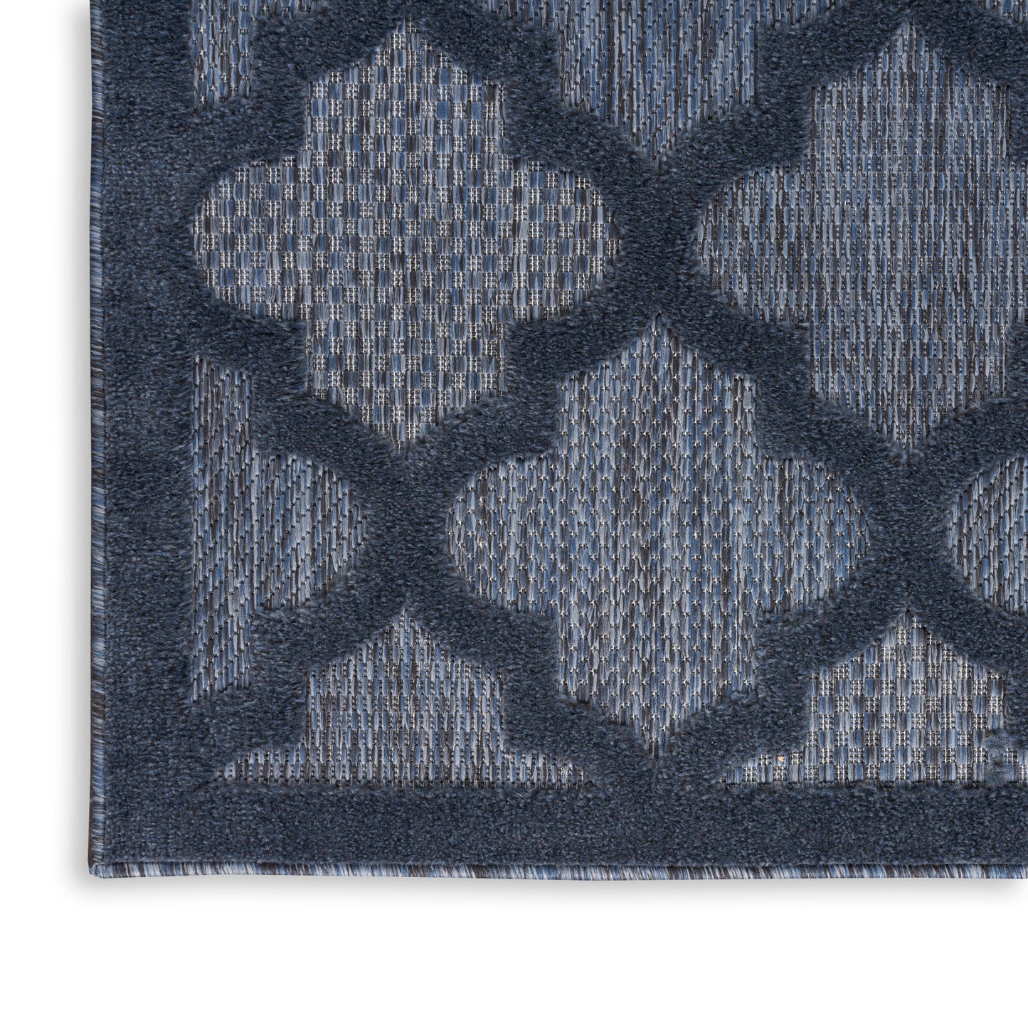 Nourison Easy Care 4' x 6' Navy Blue Modern Rug