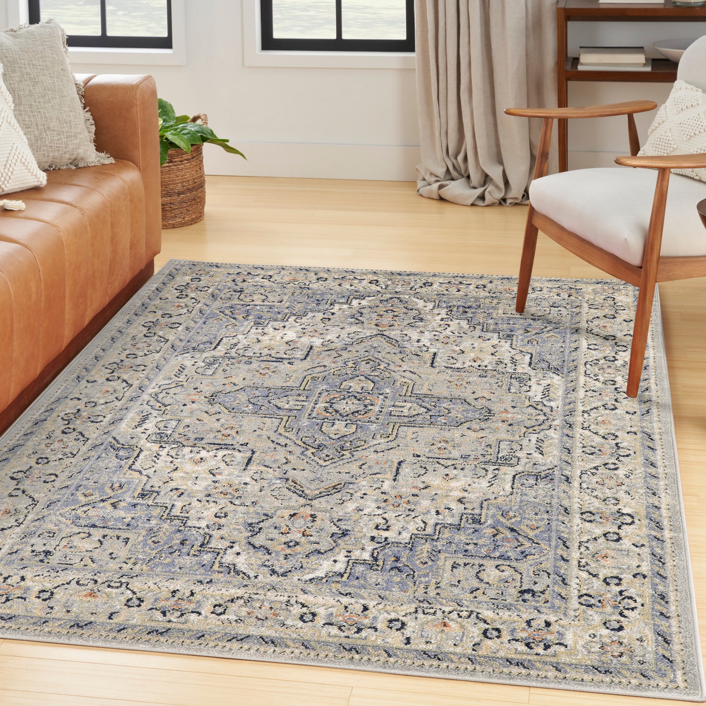 Nourison Nourison Essentials Persian 5' x 7' Blue Vintage Rug