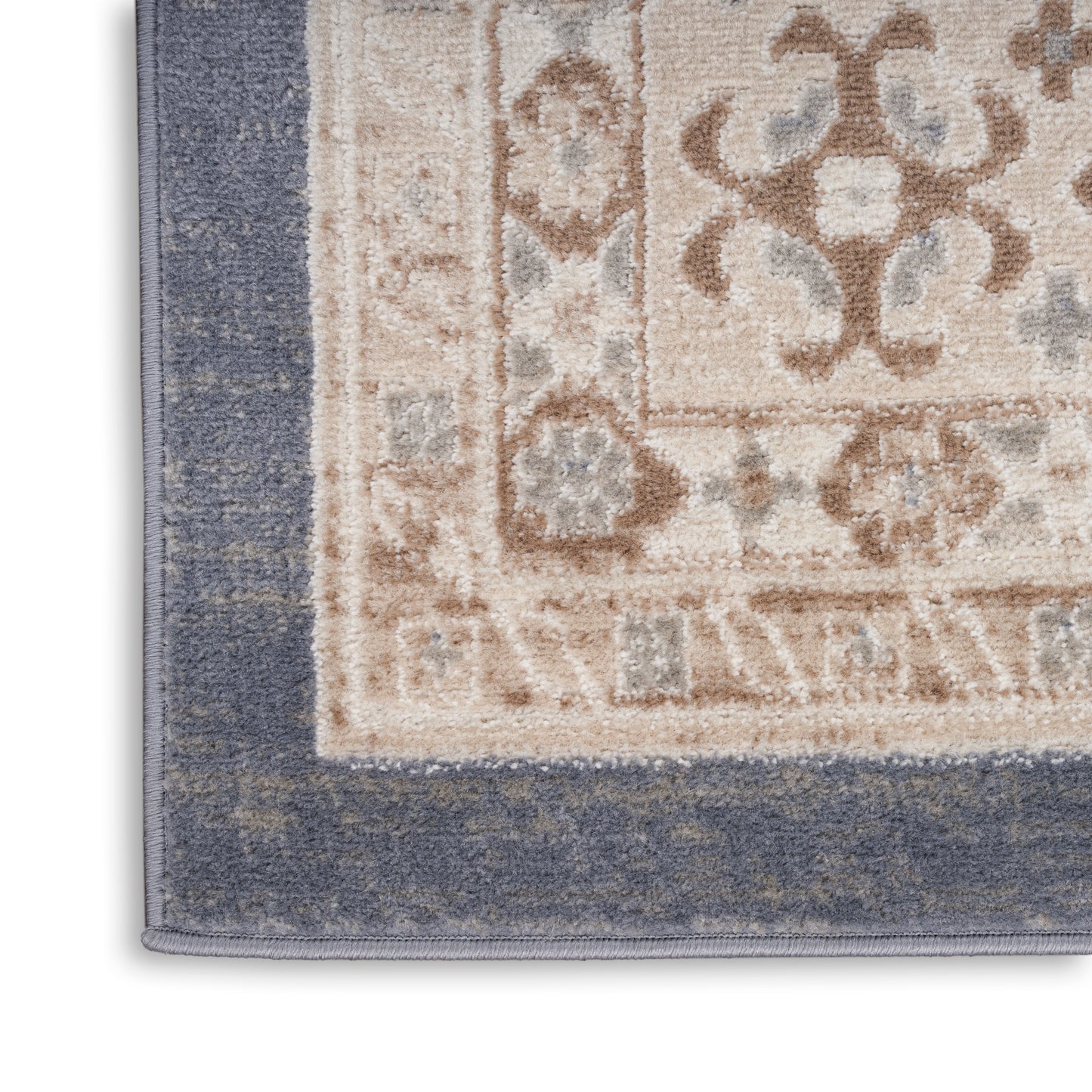 Nourison Serenity Home 9' x 12' Ivory Blue Vintage Indoor Rug