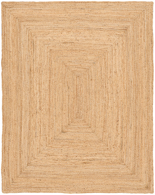 Nourison Natural Jute 8' x 10' Natural Farmhouse Indoor Rug