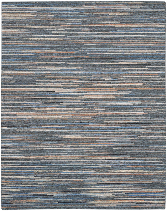 Nourison Plateau 7'9" x 9'9" Blue Modern Indoor Rug