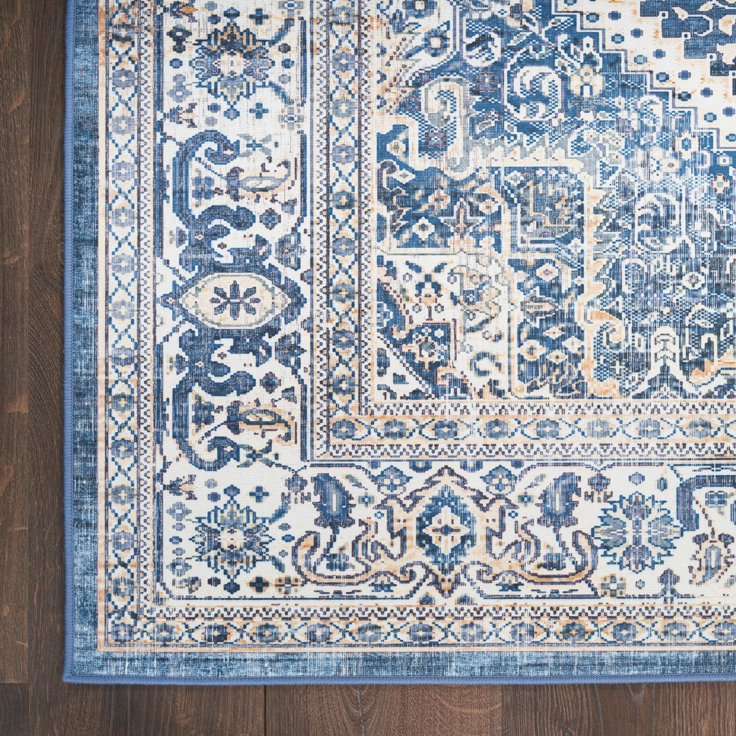 Nourison Vintage Home 2'2" x 7'6" Blue Bohemian Indoor Rug