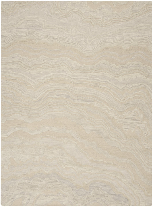 Nourison Graceful 7'9" x 9'9" Beige Modern Indoor Rug