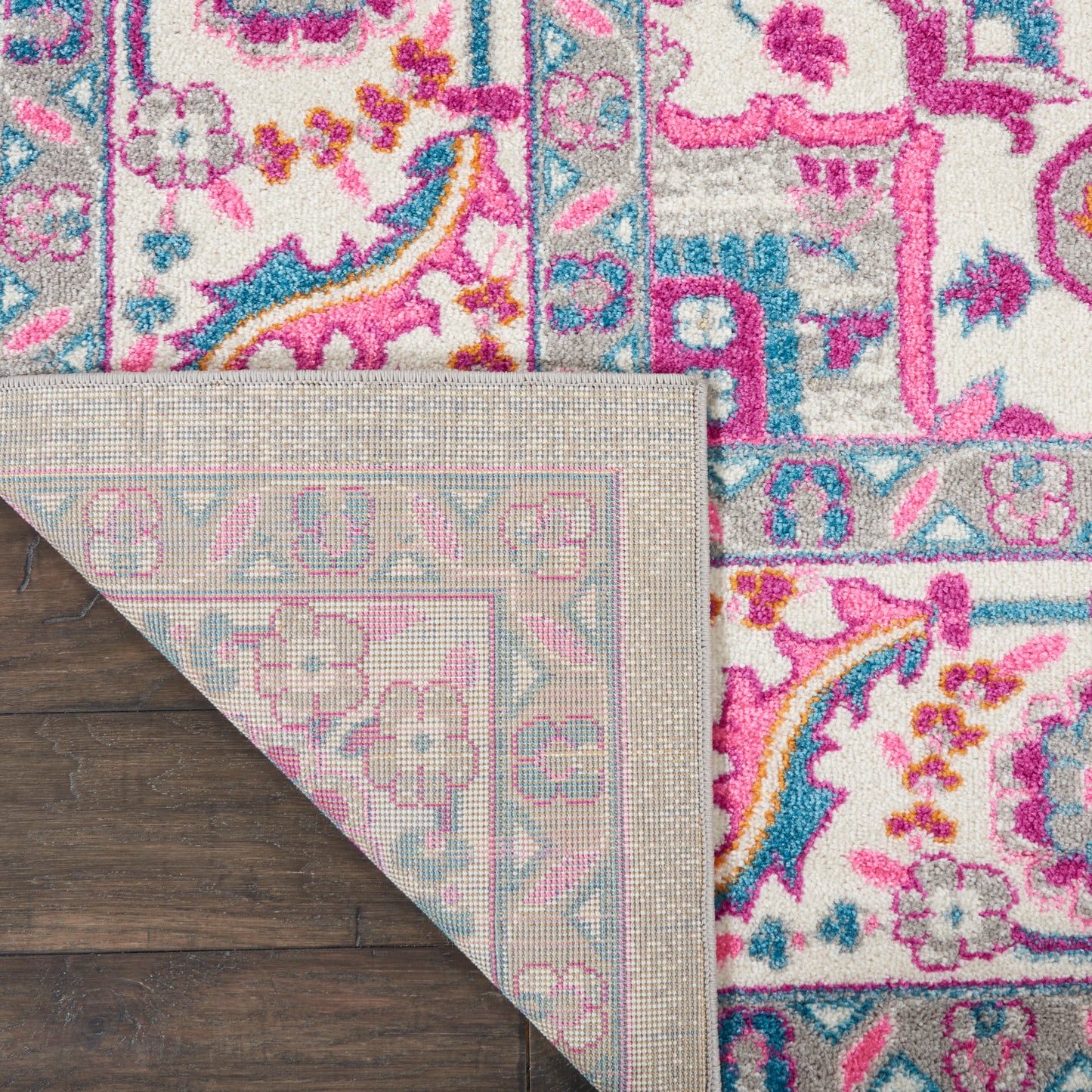 Nourison Passion 8' x 10' Light Grey/Pink Bohemian Indoor Rug