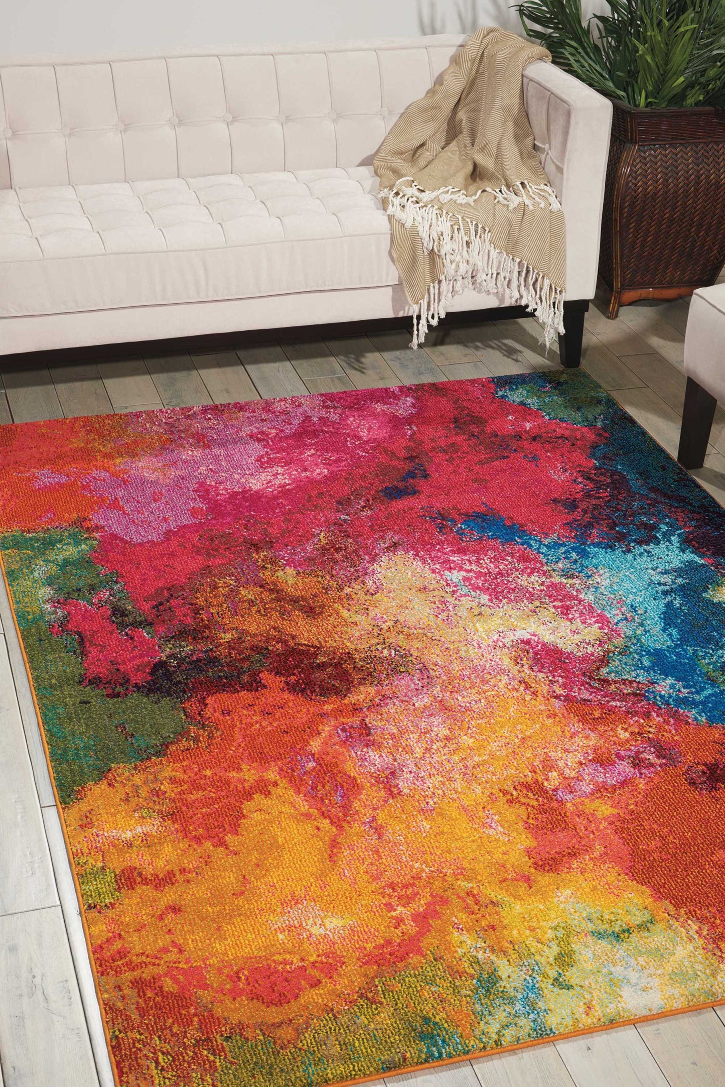 Nourison Celestial 5'3" x 7'3" Palette Modern Indoor Rug