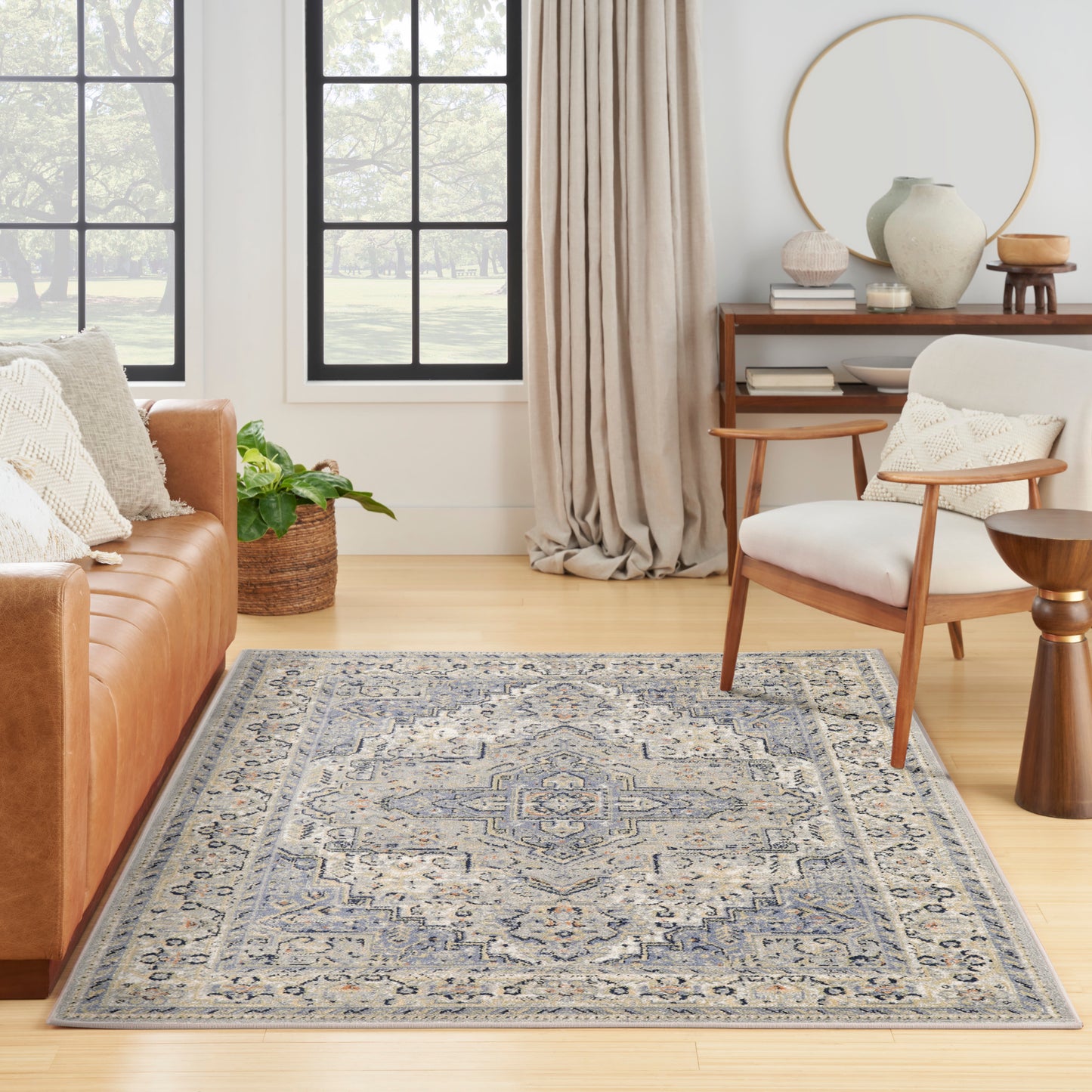 Nourison Nourison Essentials Persian 5' x 7' Blue Vintage Rug