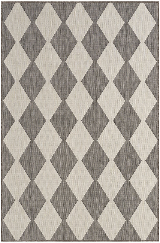 Nourison Positano 4' x 6' Charcoal Modern Rug