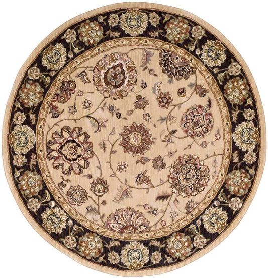 Nourison Nourison 2000 4' x Round Beige Traditional Indoor Rug