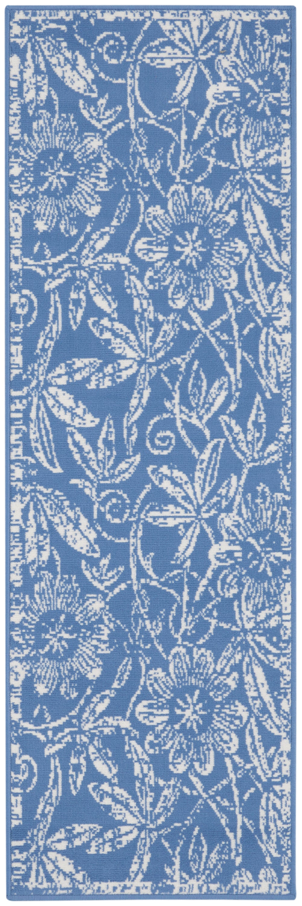 Nourison Whimsicle 2' x 6' Blue Farmhouse Indoor Rug