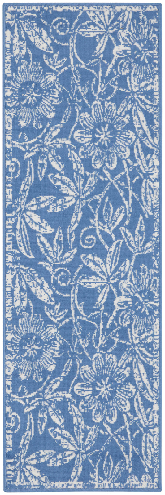 Nourison Whimsicle 2' x 6' Blue Farmhouse Indoor Rug