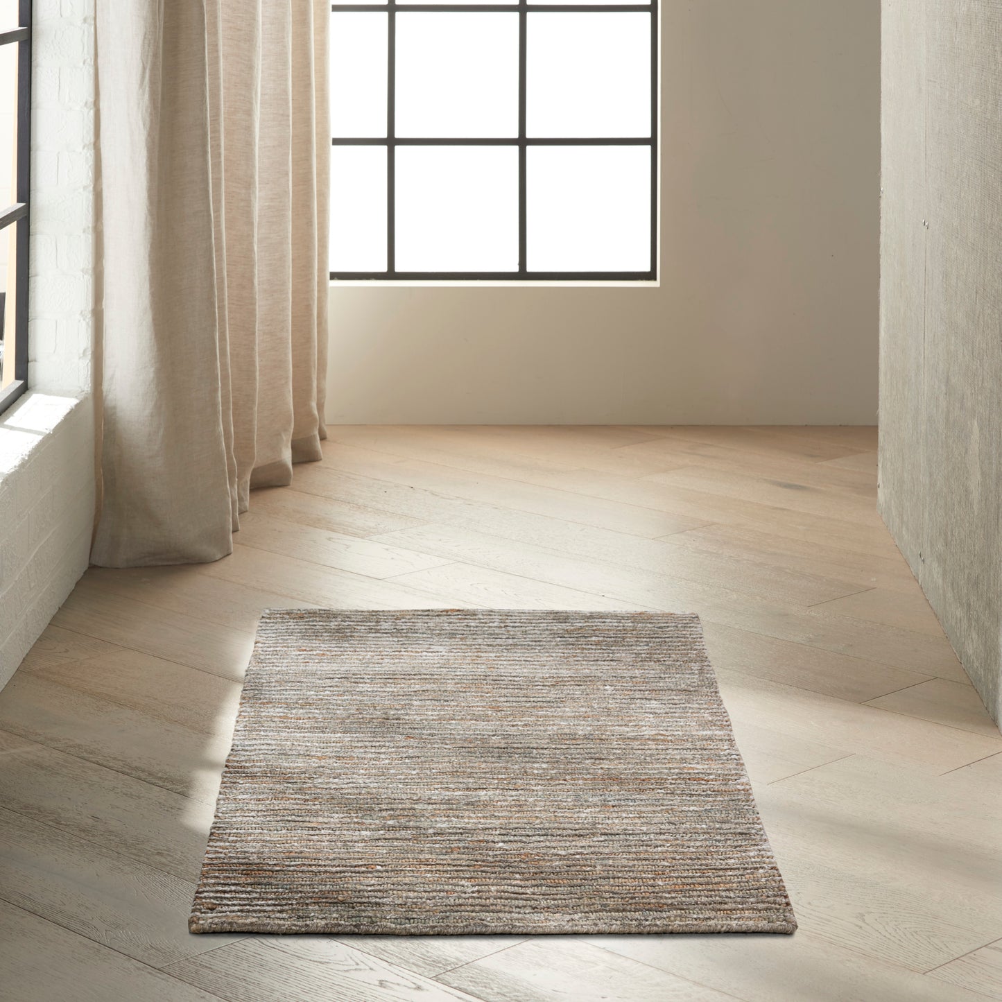 Calvin Klein Home Mesa 2' x 3' Hematite Modern Indoor Rug