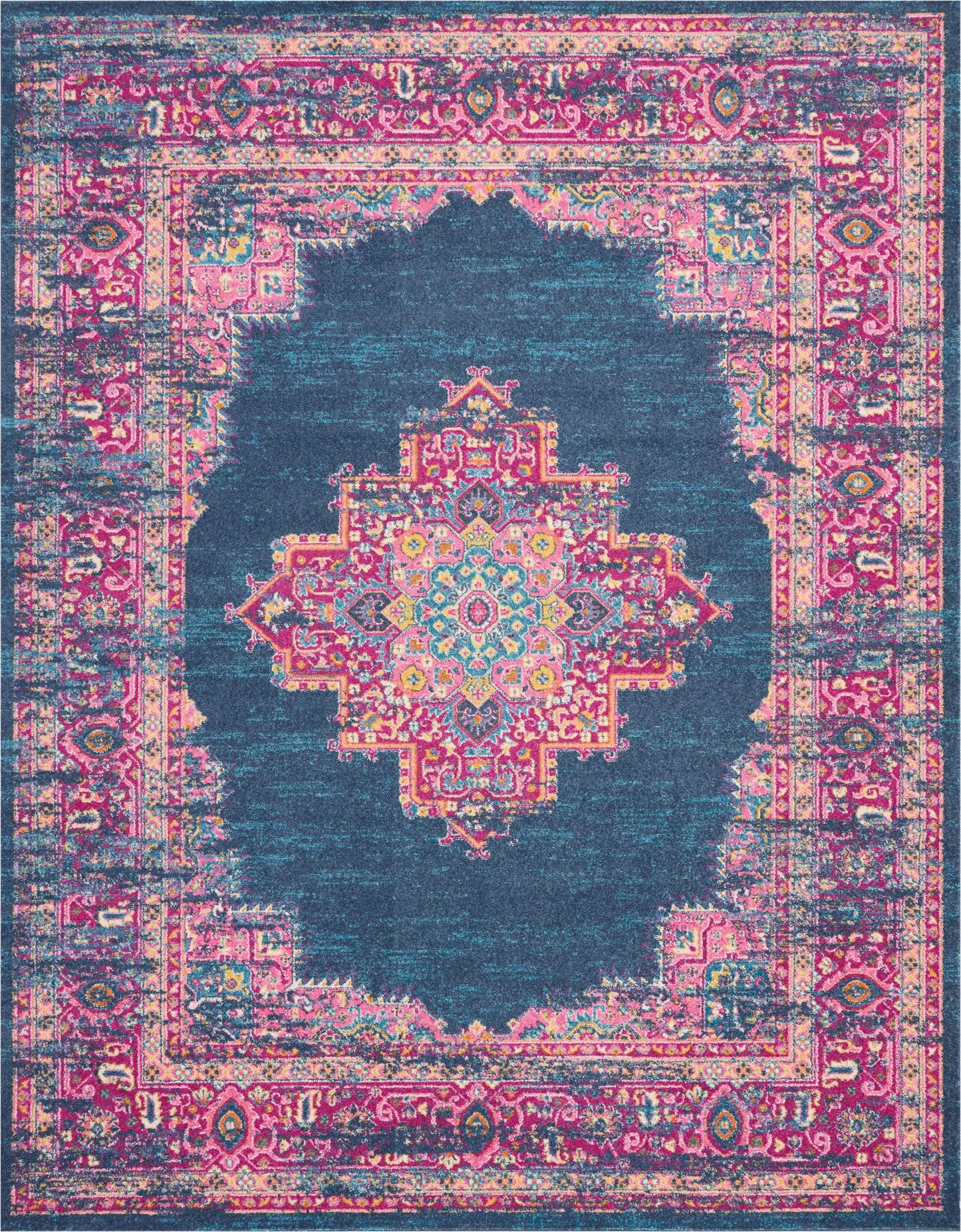 Nourison Passion 8' x 10' Blue Bohemian Indoor Rug