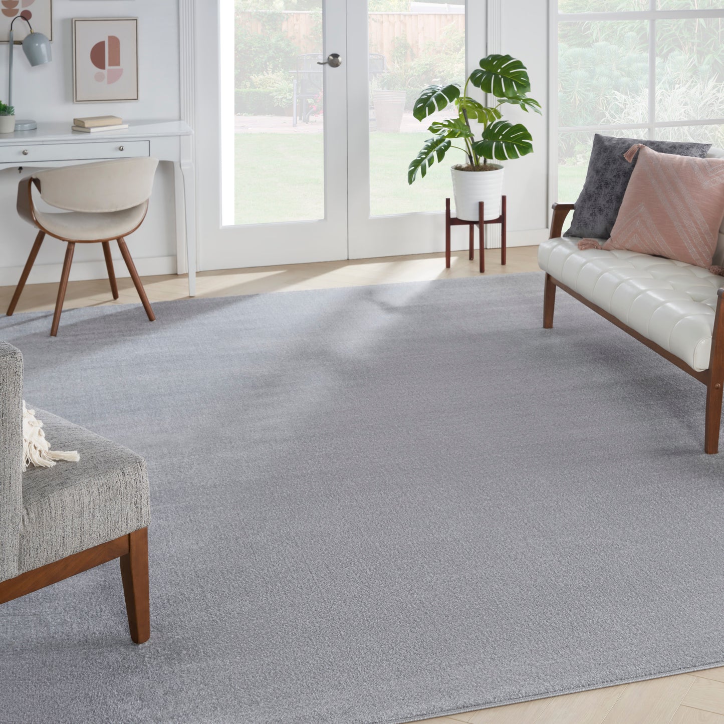 Nourison Nourison Essentials 10' x 14' Silver Grey Outdoor Rug